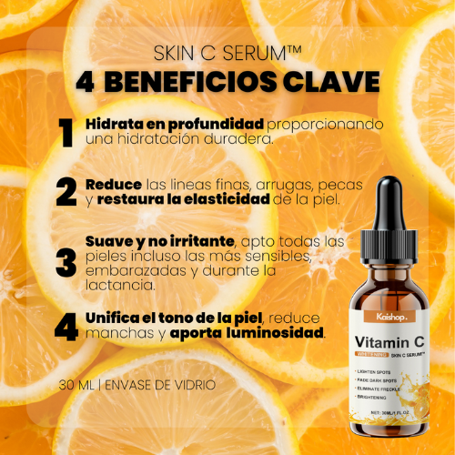 OFERTA 2X1 - SERUM CONCENTRADO de VITAMINA C. COLÁGENO y ÁCIDO HIALURÓNICO
