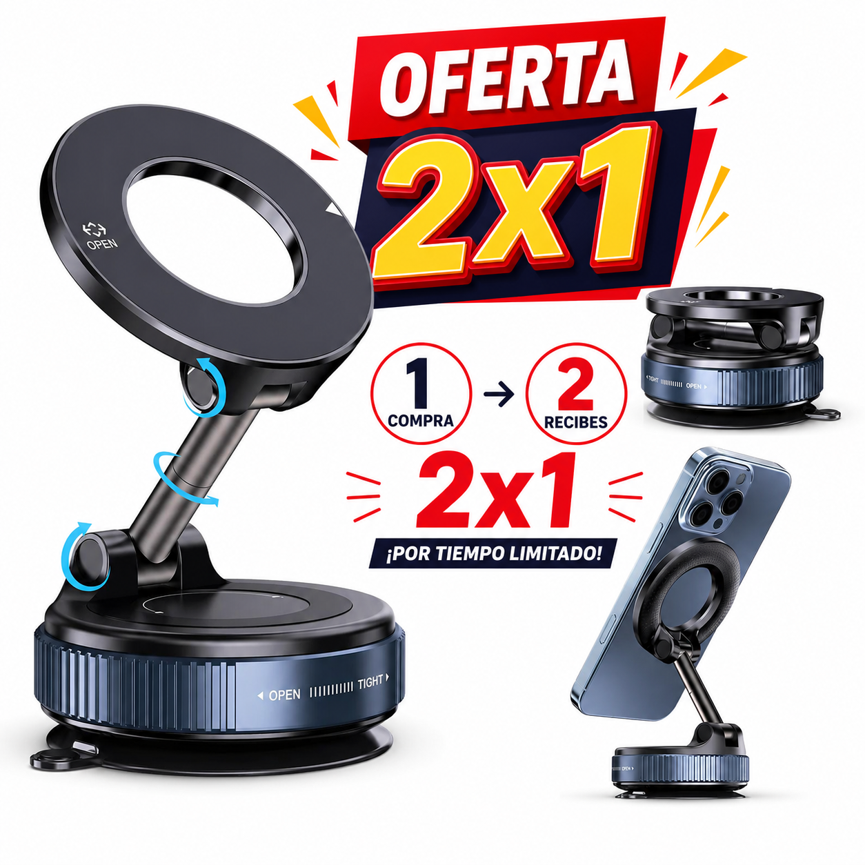 Oferta 2x1 - Soporte Magnético - MagFix 360